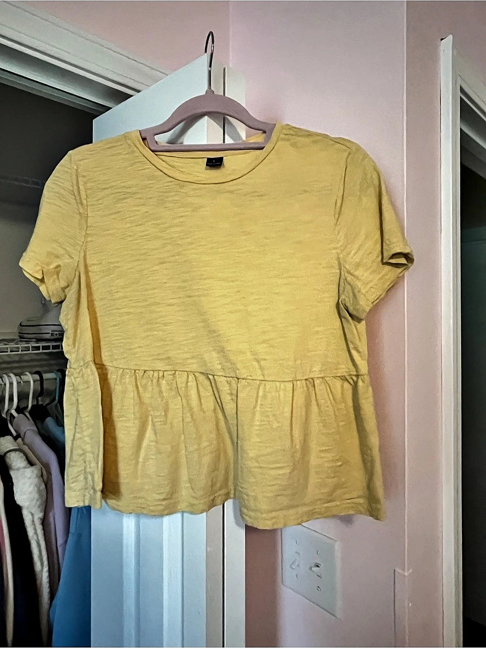 Yellow Short Sleeve Top